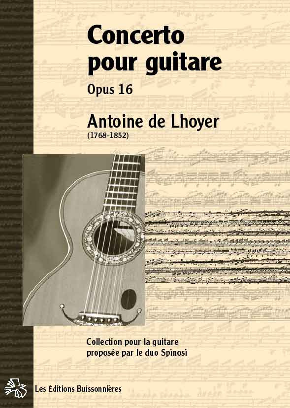 Concerto pour guitare op 16, cond. d?orchestre de poche (LHOYER ANTOINE DE) (LHOYER ANTOINE DE)