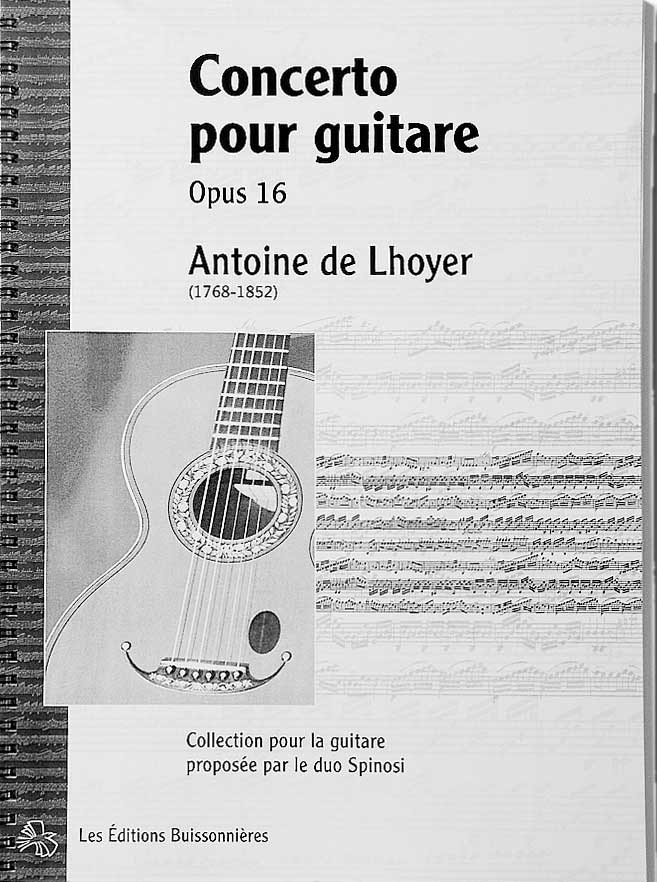 Concerto pour guitare op 16 (LHOYER ANTOINE DE) (LHOYER ANTOINE DE)
