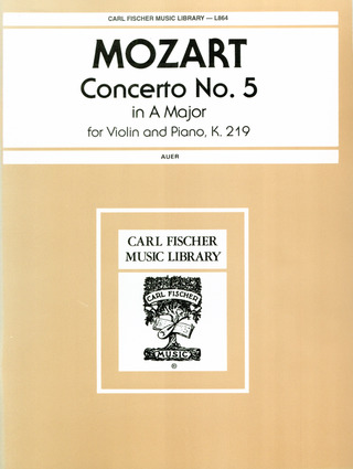 Violinkonzert Nr.5 A-Dur Kv 219 (MOZART WOLFGANG AMADEUS)