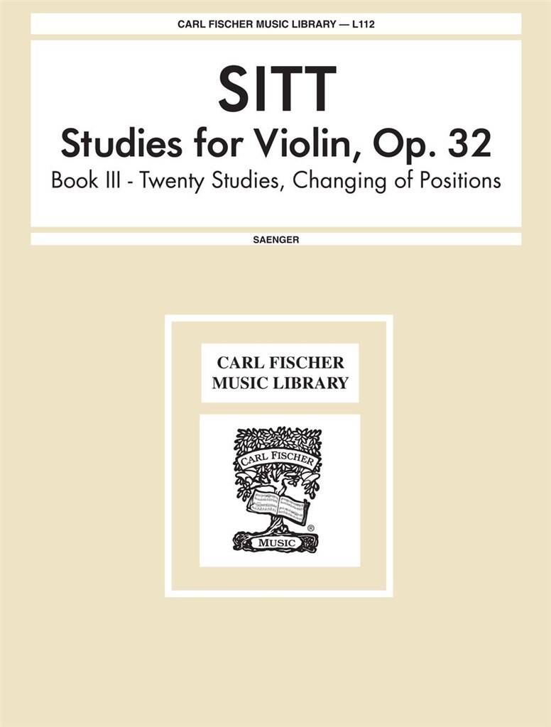 100 �TUDES OP.32 POUR VIOLON VOL. 3 (SITT HANS)