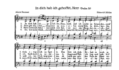 Schütz: Drei Choralsätze (SCHUTZ HEINRICH / TRUBEL GERHARD)