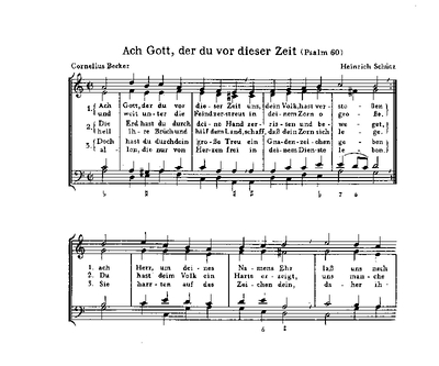 Goudimel: Singt Mit Froher Stimm - Schütz: Ach Gott, Der Du Vor Dieser Zeit