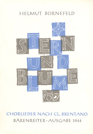 Bornefeld: Stern Und Blume. 12 Chorlieder (BORNEFELD HELMUT)