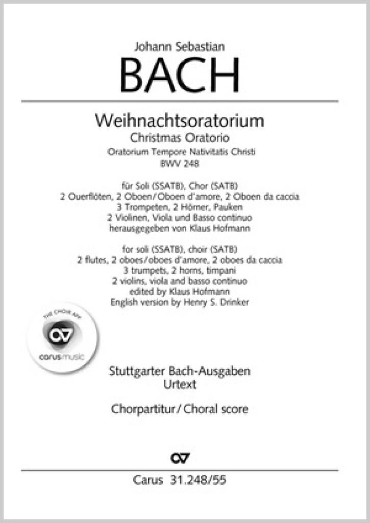 Weihnachtsoratorium I-VI (L'oratorio de Noël) (BACH JOHANN SEBASTIAN)