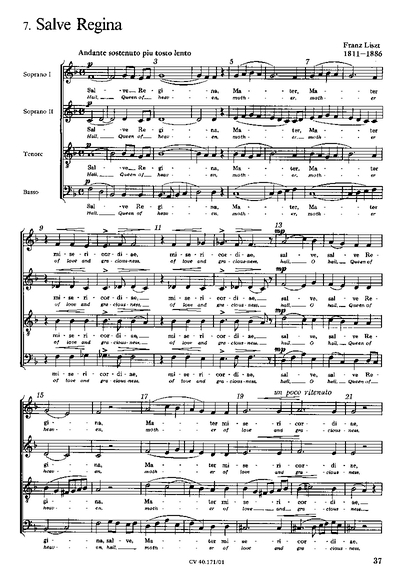 Liszt: Ave Maris Stella - Salve Regina (LISZT FRANZ)