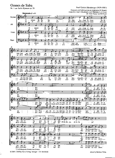 2 Hymnen Aus Op. 58 (RHEINBERGER JOSEF GABRIEL)