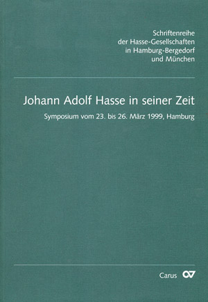 Johann Adolf Hasse In Seiner Zeit