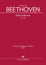 Missa Solemis Op. 123 (BEETHOVEN LUDWIG VAN)