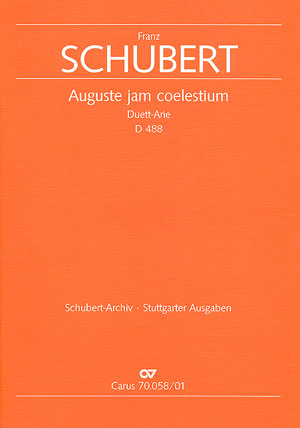 Auguste Jam Coelestium (SCHUBERT FRANZ)