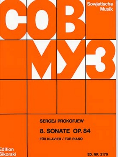Sonate #8, Op. 84 En Si Bémol Majeur (PROKOFIEV SERGEI)