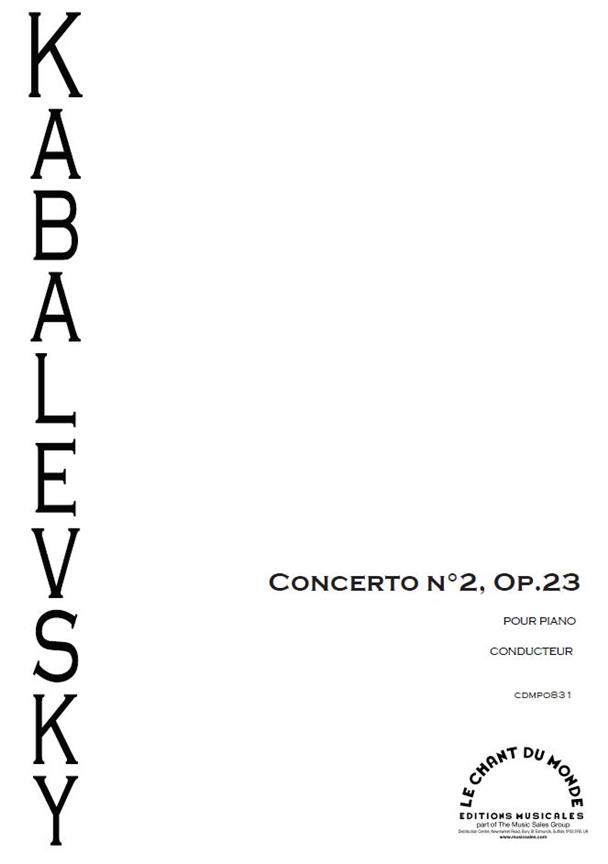 Concerto #2 Pour Piano, Op. 23