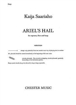 Ariel's Hail Soprano Flûte And Harp (SAARIAHO KAIJA)