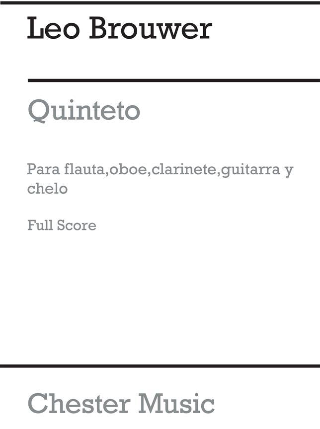 Quinteto (1958) Score (BROUWER LEO)