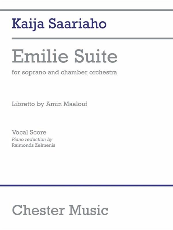 Emilie Suite - Vocal Score (SAARIAHO KAIJA)