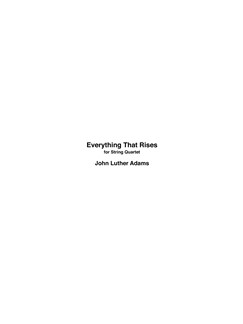 Everything That Rises (ADAMS JOHN LUTHER)