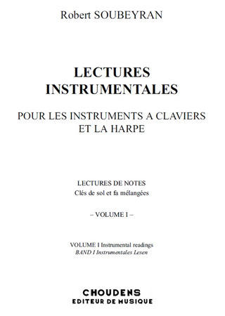 Lectures Instrumentales (SOUBEYRAN E)
