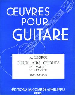 2 Airs Oubliés (Pavane-Valse) (LEGROS A)