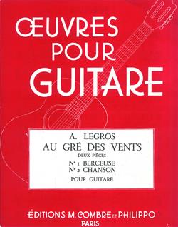 Au Gré Des Vents (Berceuse, Chanson) (LEGROS A)