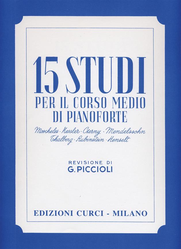 15 Studi Corso Medio - Piccioli (PICCIOLI GIUSEPPE)