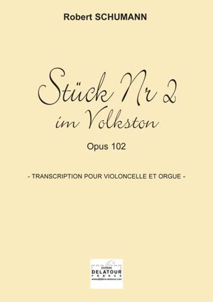 Stuck #2 Im Volkston Op. 102 En Fa Majeur (SCHUMANN ROBERT)