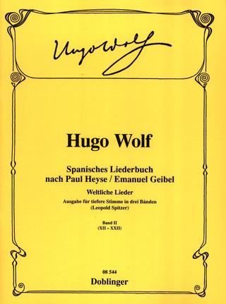Spanisches Liederbuch Band 2 (WOLF HUGO)