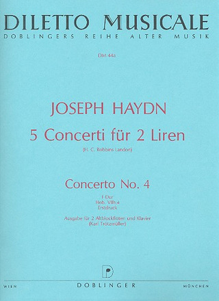 Concerto Nr. 4 F-Dur Hob. VIIh:4 Für 2 Liren