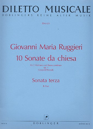Sonata Terza B-Dur Op. 3 / 3 Op. 3