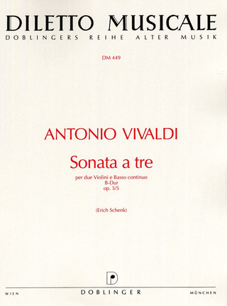 Sonata A Tre B-Dur Op. 5 / 5 Op. 5/5 (VIVALDI ANTONIO)