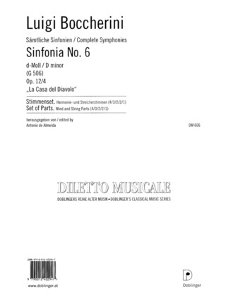Sinfonia Nr. 6 D-Moll Op. 12 / 4 - G 506, , La Casa Del Diavolo Op. 12/4