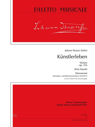Künstlerleben Op. 316 Op. 316 (STRAUSS JOHANN (FILS))