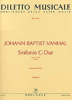 Sinfonia C-Dur Op. 7/9 (VANHAL JOHANN BAPTIST)