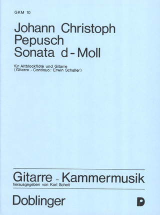 Sonate D-Moll (PEPUSCH JOHANN CHRISTOPH)