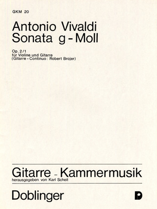 Sonata G-Moll Op. 2/1 (VIVALDI ANTONIO)