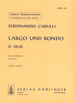 Largo Und Rondo D-Dur Aus Op. 146 Aus Op. 146