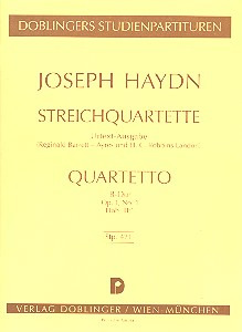 Streichquartett B-Dur Op. 1 / 1 Op. 1/1
