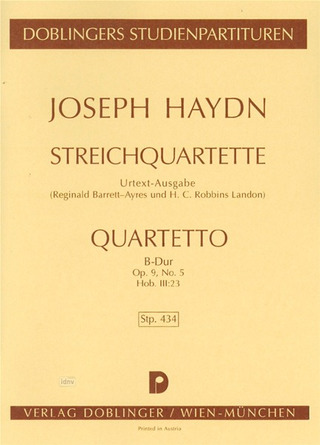 Streichquartett B-Dur Op. 9 / 5 Op. 9/5
