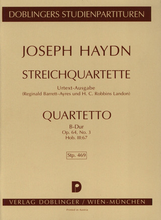 Streichquartett B-Dur Op. 64 / 3 Op. 64/3