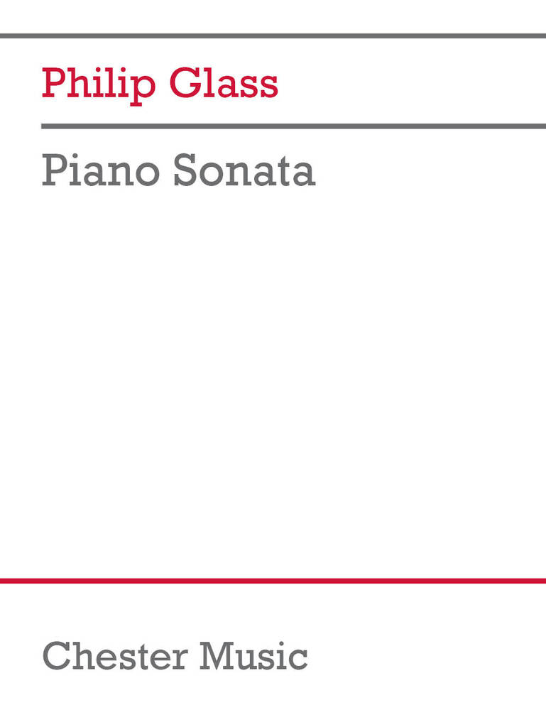 Piano Sonata (GLASS PHILIP)