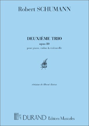 Trio Op. 80 N 2 Violon/Violoncelle/Piano (SCHUMANN)