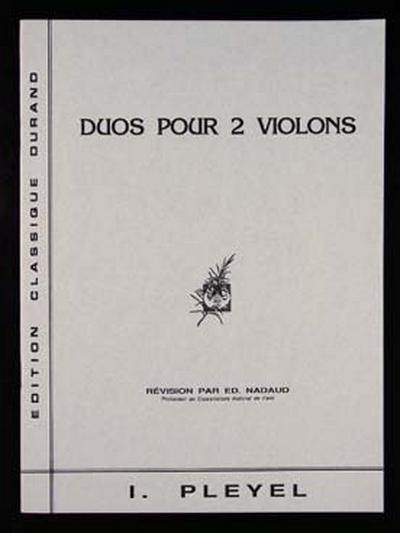 Duos Op. 8 2 Violons (PLEYEL IGNAZ)