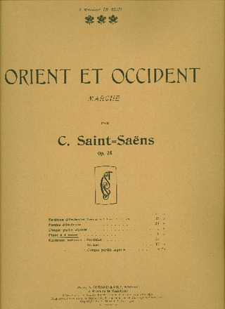 Orient And Occident 4 Ms (SAINT-SAENS CAMILLE)