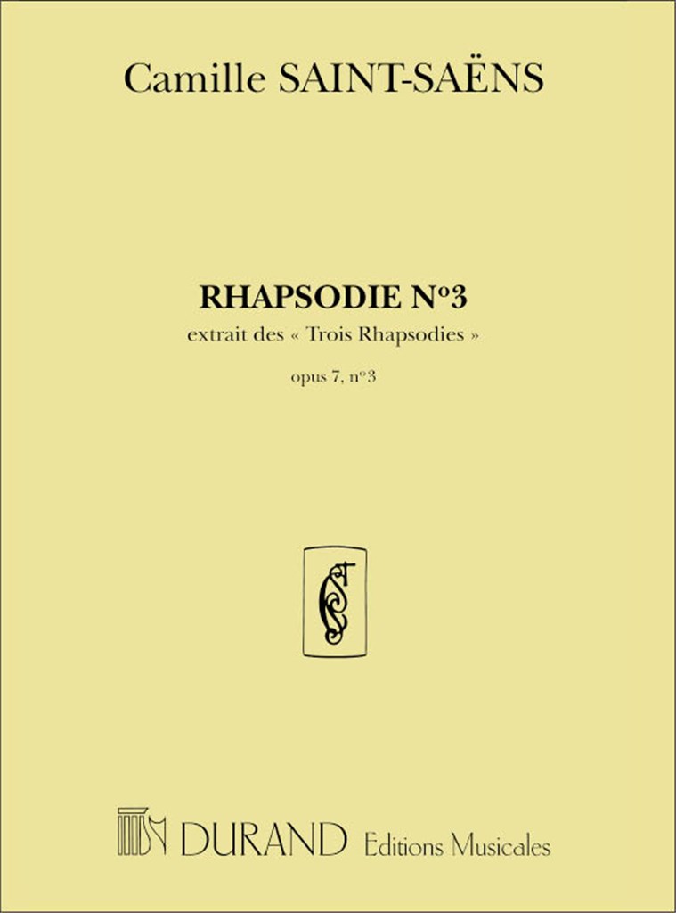 Rhapsodie Op. 7 N 2 Org (SAINT-SAENS CAMILLE)