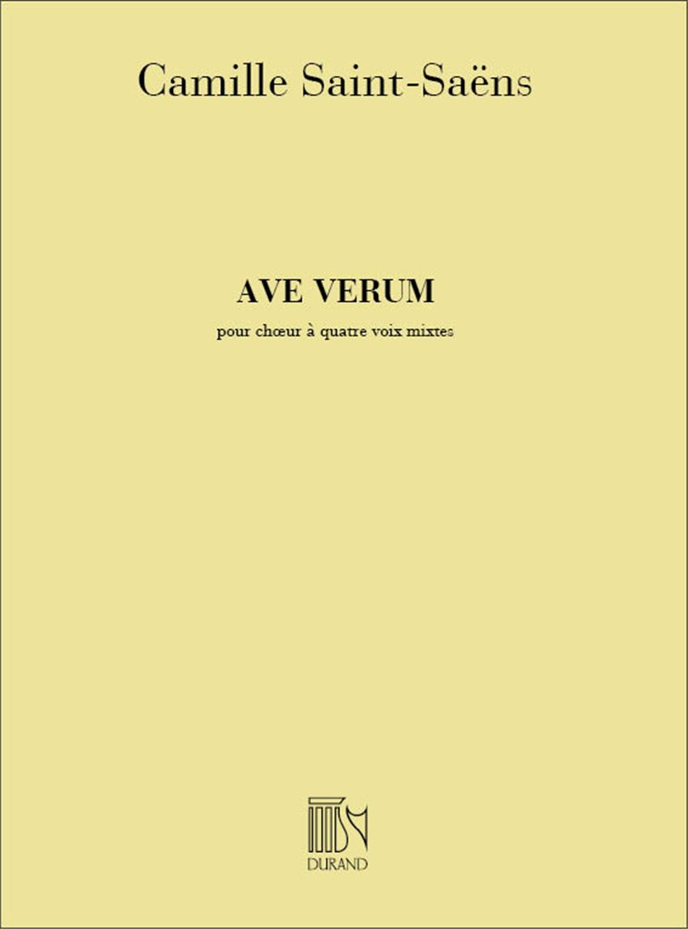 Ave Verum Re 4Vx/Cor/Orgue