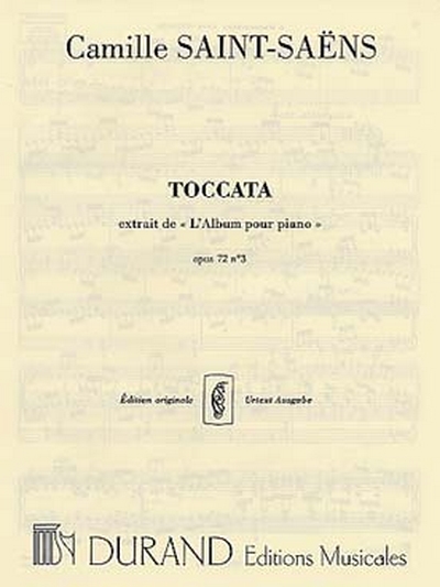 Album Op. 72 N 3 Toccata Piano (SAINT-SAENS CAMILLE)