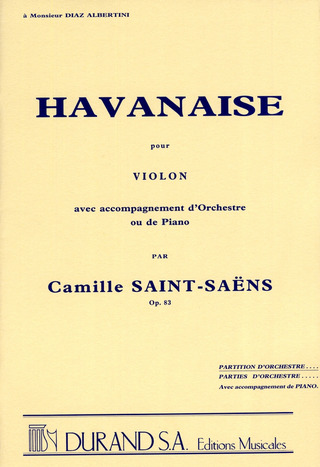 Havanaise Op. 83 Poche