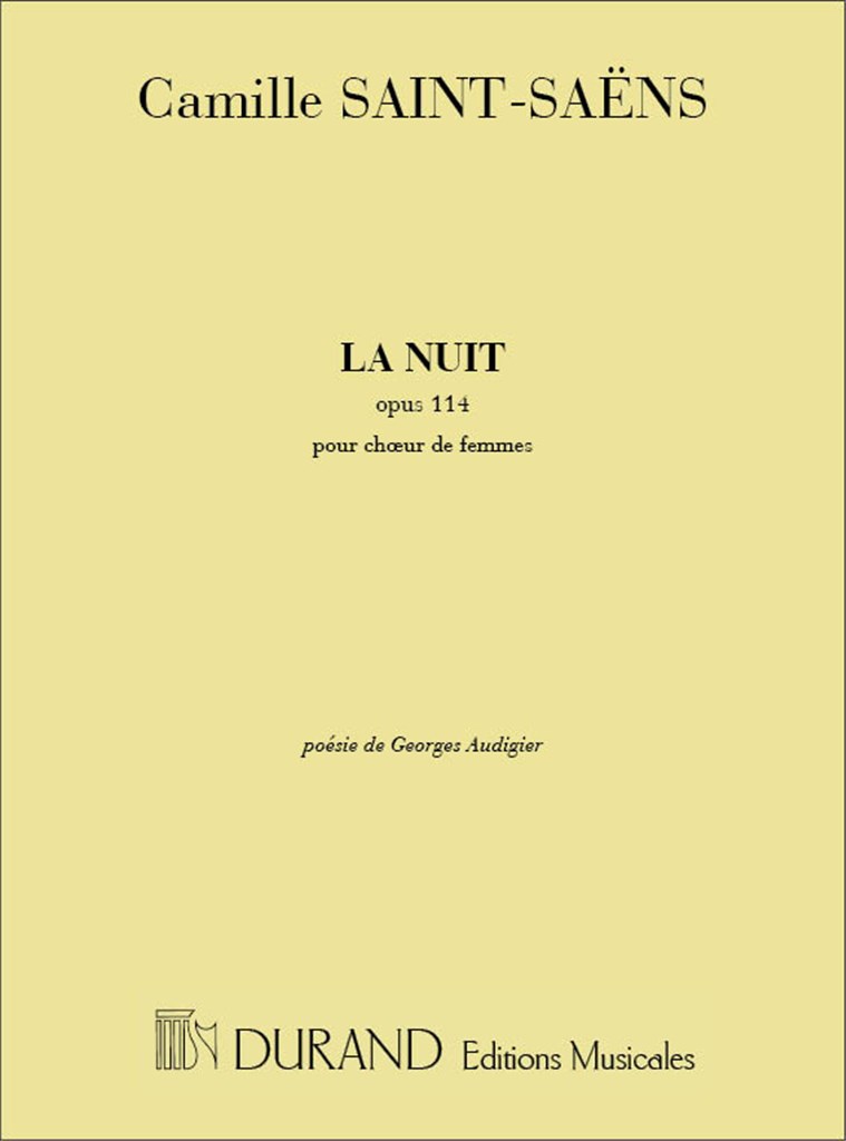 La Nuit Chant/Flûte/Piano (SAINT-SAENS CAMILLE)