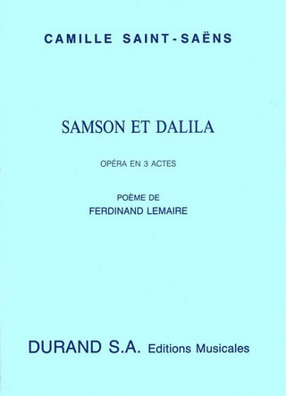 Samson Et Dalila Livret Francais