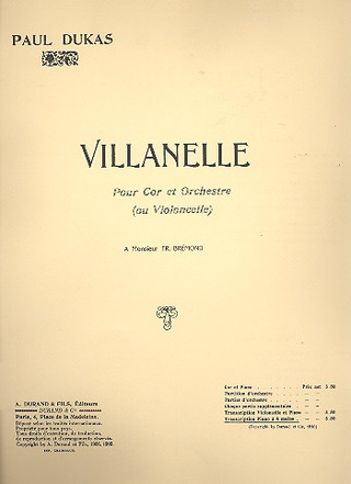 Villanelle 4 Mains