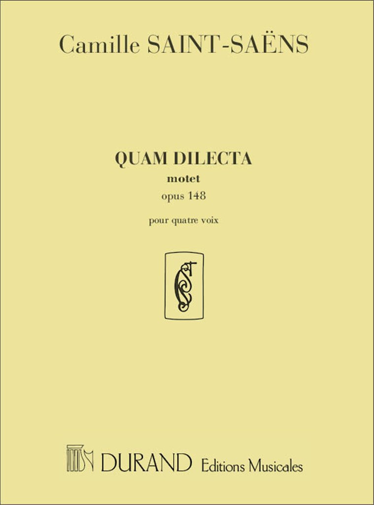 Quam Dilecta 4 Vx/Orgue/Harpe Ad Libidum