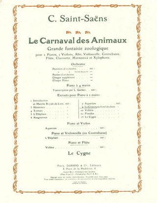 Coucou Au Fonds Des Bois Piano (Carnaval/Animaux)